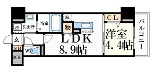 中津駅 徒歩6分 8階の物件間取画像